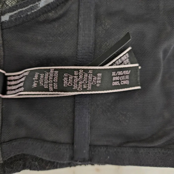 Victoria's Secret Women Lace Cropped Corset XL Black - Picture 8 of 11